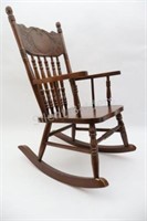 Child's Rocking Pressed Back Chair