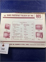 Vintage Sams Photofact Folder No 805 Console TVs