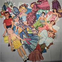 Large Lot of Paper Dolls
