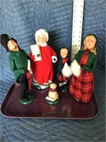 Byers Choice Christmas Carolers Figures Tray Lot