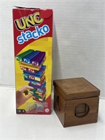 UNO Stacko and Small Wood Stacking Block Game