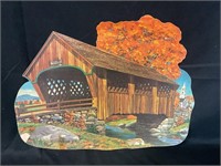 Fall Die Cut Covered Bridge Trees