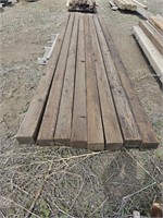 (8) 4" X 5" X 14' Wood Posts