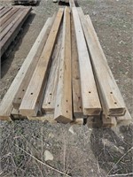(18) 4" X 5" X 10' Wood Post