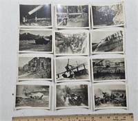 12 WW1 black & white photo cards
