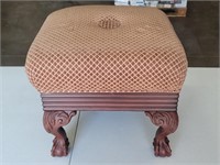 Victorian Ball Claw Foot Bedside Stool