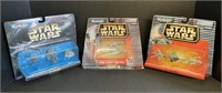 3 NOS Star Wars Micro Machines Toys.