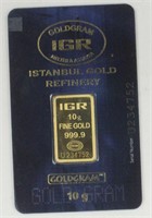 10 GRAMS GOLD BULLION ISTANBUL REFINING