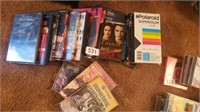 DVDS, A FEW VHS TAPES