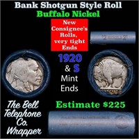 Buffalo Nickel Shotgun Roll in Old Bank Style 'Bel