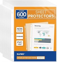 3 Ring Binder Sheet Protectors 8.5x11in-600ct