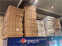 Large Lot Pizza Boxes Folded