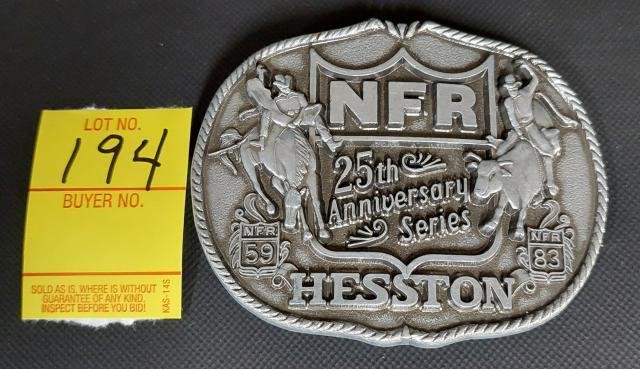 25th Anniversary Series NFR Hesston Belt Buckel