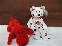 Pair TY Beanie Babies, Like NEW - Rover & Glory