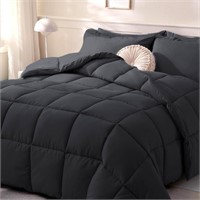 DOWNCOOL Comforters Queen Size, Duvet Insert,Black