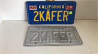 PAIR OF CALIFORNIA LICENSE PLATES