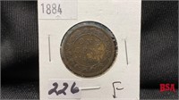 1884 large Canadian penny