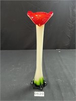 Art Glass Jack in the Pulpit Stretched Vase