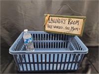 Laundry Plaque & Basket