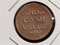 No cash value token