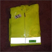 NEW HIGH VISIBILITY / REFLECTIVE HOODED JACKET  XL