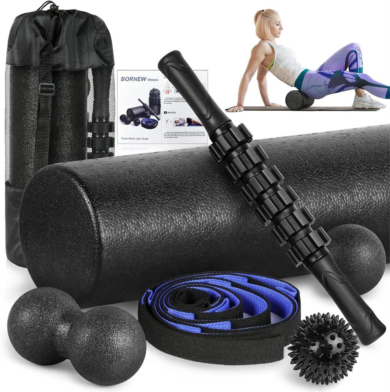 Foam Roller Set - High Density 24-inch