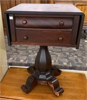 Empire Mahogany Two Drawer Stand