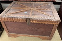 Small Antique Tramp Art Box