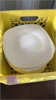Box of white plates