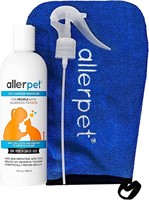 New ALLERPET Cat Dander Remover 355ml Kit w Mitt