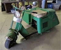 1946 Cushman Scooter With Side Cart. Sn 02662.