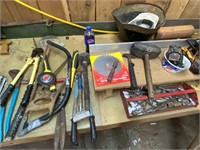 Saws, Hammers Bolt Cutters, Wrenches etc