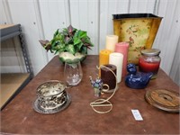 Candle lot and misc items