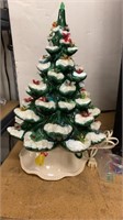 Ceramic Christmas tree, electric 17 in tall