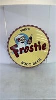 Frostie Root Beer Bottle Cap Metal Sign