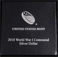 2018-P UNC SILVER $1 WWI CENTENNIAL COMMEM SET OGP