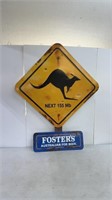 Fosters Metal Beer Sign