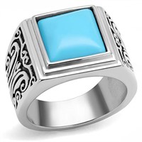 Pretty Polished Turquoise Ring