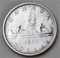 1955 CAD SILVER DOLLAR