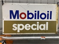 Mobiloil Special Screen Print Rack Sign - 505 x