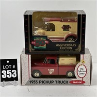 ERTL 50th Anniversary Metal Bank and 1/25 TSC