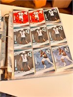 Lg Binder of Football Cards 46 sheets full &