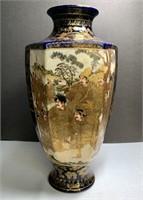 Satsuma Vase Meiji Hododa Exceptional Quality