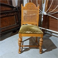Oak Cane Back Dining Chair
