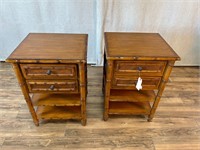 Pair of Tommy Bahama Ginger Island Bedside Tables