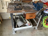 Metal workbench 28"Dx38"Wx32"H (bench only)