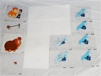 AS IS CRO Original Cel Painting & Sketches