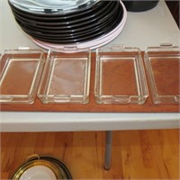 Serving Tray with 4 Dishes