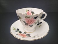 Clarence Bone China Teacup & Saucer