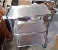 24X16 STAINLESS STEEL ROLLING CART